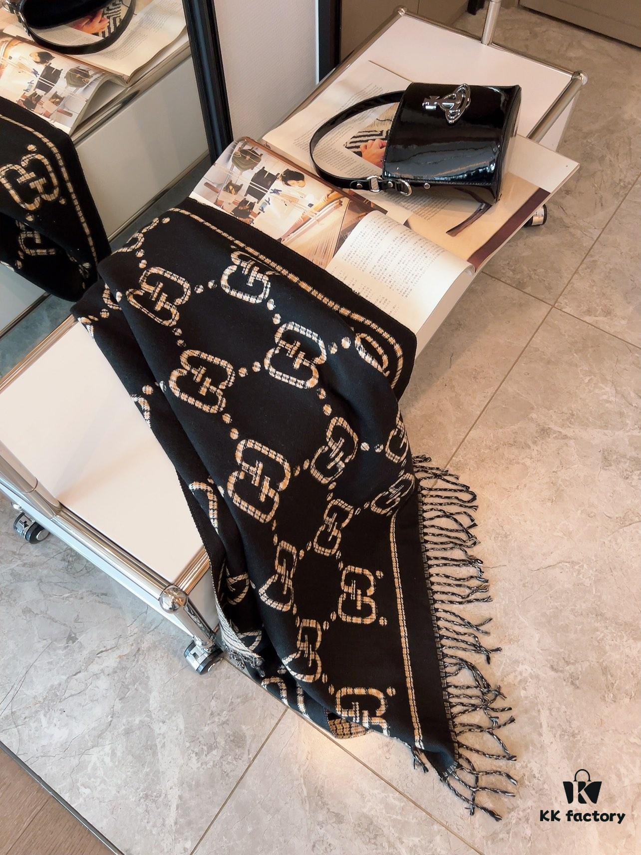 6931a8e0ccd8ab3d7af9d466 Gucci Classic Two-Tone Twill Scarf - Premium Quality, New 2022 Colors, Core-Spun Yarn