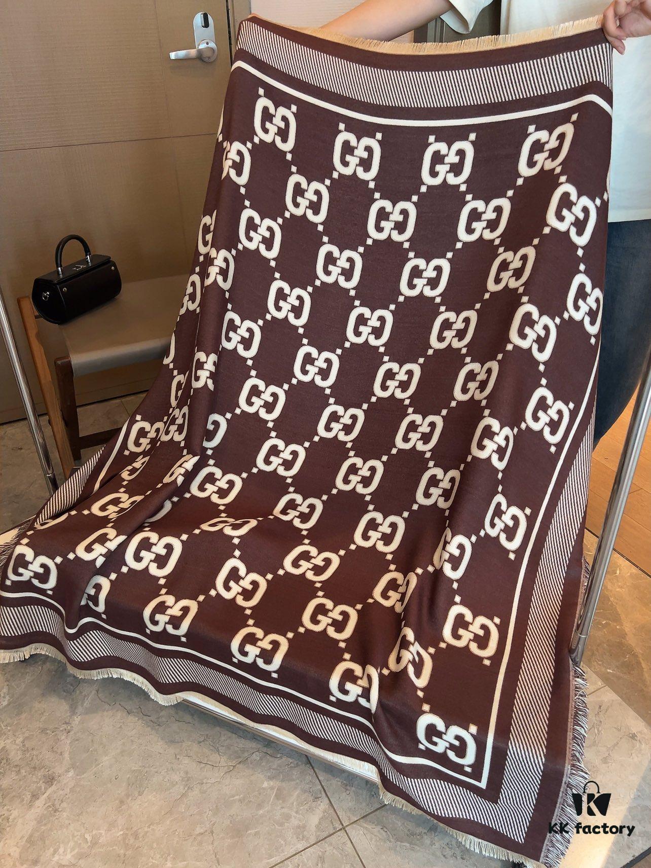 6931a8e2ccd8ab3d7af9d480 Gucci Premium Original Stock Large Scarf 140x140 cm - New 2022 Double-Sided Classic Print in Dual Colors
