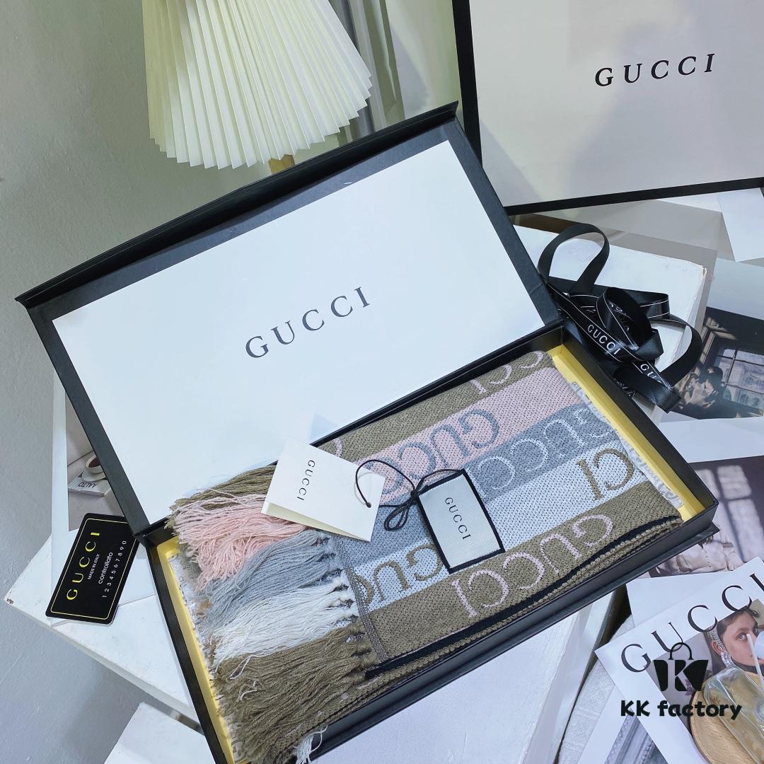 6931a8e2ccd8ab3d7af9d487 Gucci GG Jacquard Double-Sided Shawl - Limited Edition, 100% Wool, Classic and Timeless Design