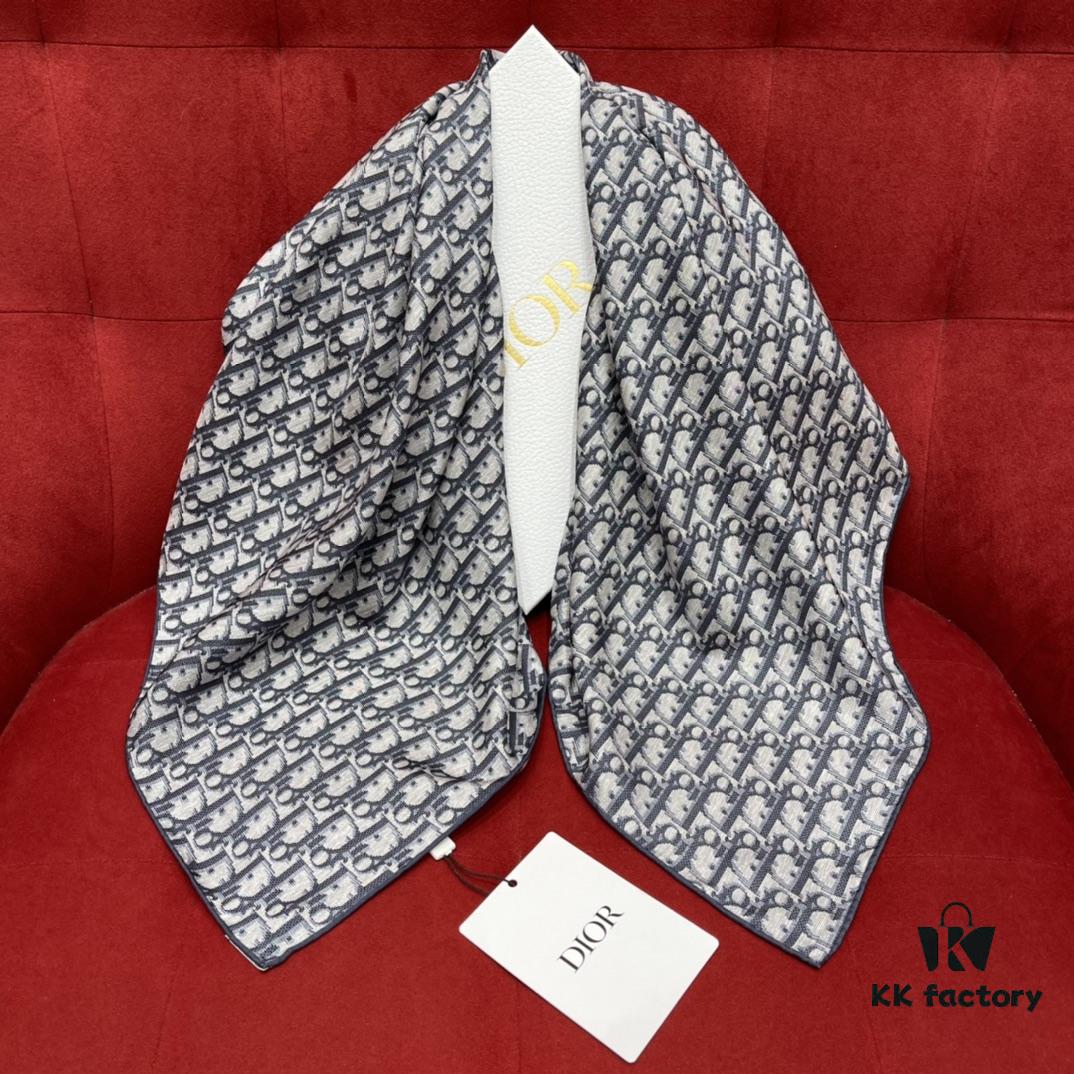 6931a8e4ccd8ab3d7af9d4a8 Dior Vintage Classic Floral Square Scarf, Pure Hand-Rolled Silk, 90*90CM