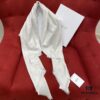 6931a8e7ccd8ab3d7af9d4cc Dior Checkered Pattern Gold Thread Shawl, White - Silk and Wool-Cashmere Blend, 140cm*140cm
