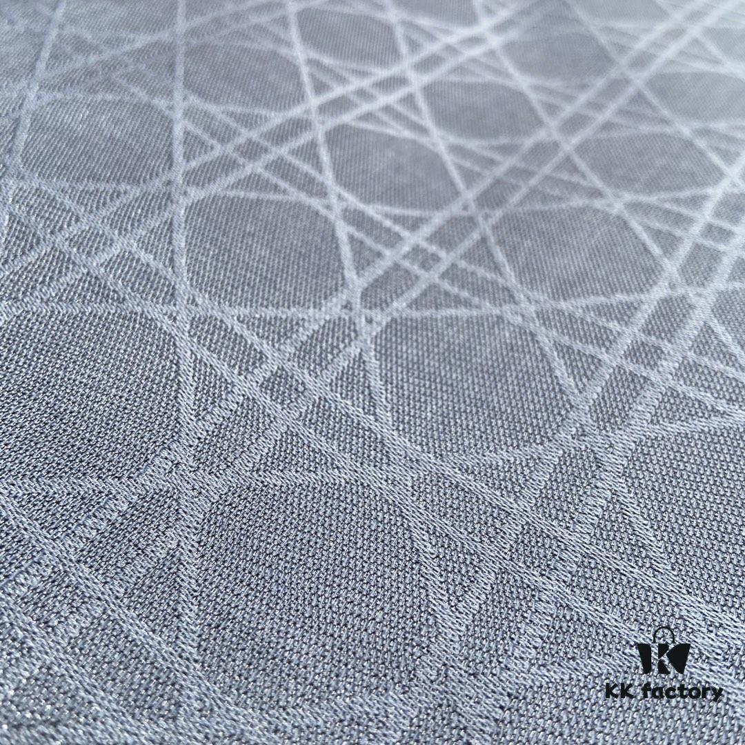 Blue Herringbone Dior Herringbone Trim Gold Thread Shawl