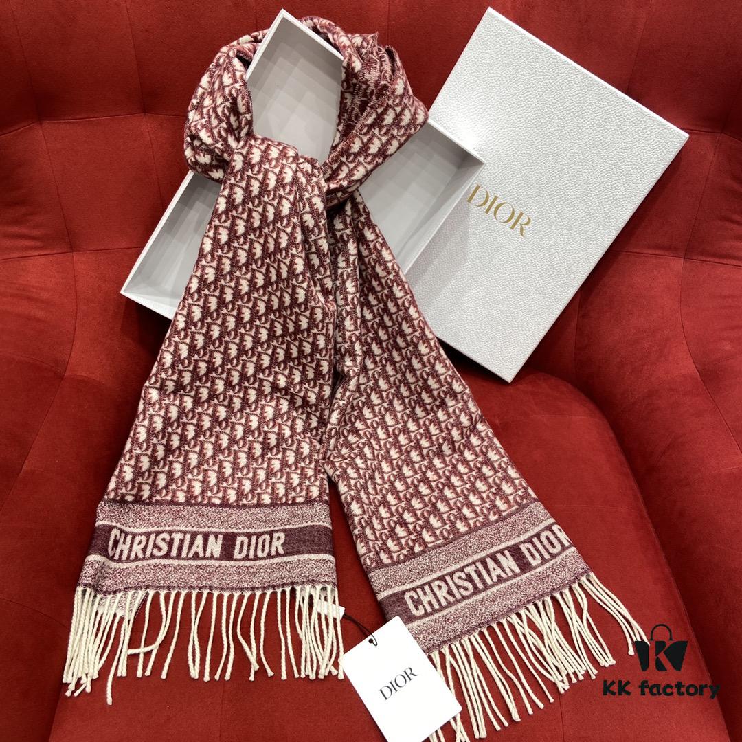 6931a8e9ccd8ab3d7af9d4f8 RED DIOR Super Hard-to-Get Classic Cashmere Scarf in Winter, Warm and Stylish, 100% Pure Cashmere, Soft and Thick Windproof, 45cm*200cm
