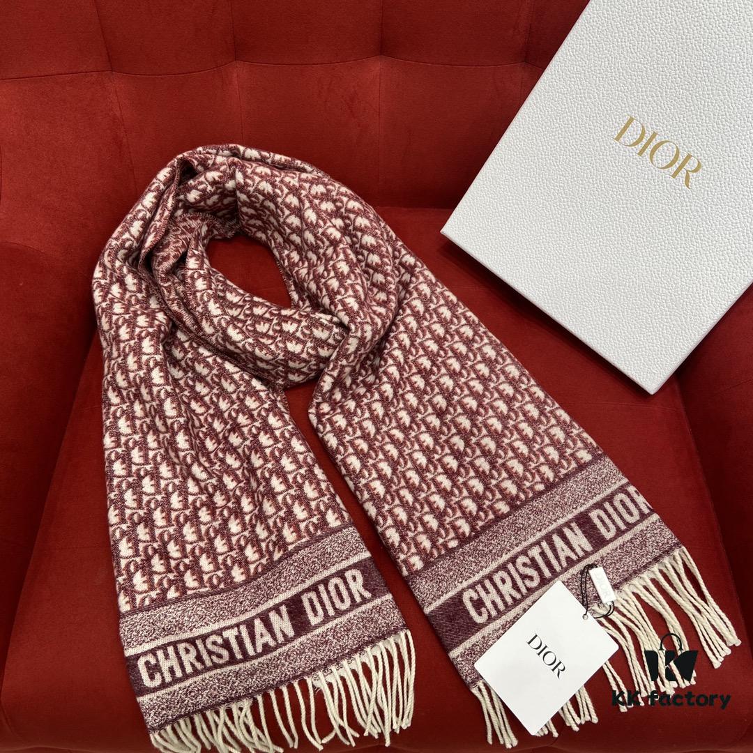 6931a8e9ccd8ab3d7af9d4f9 RED DIOR Super Hard-to-Get Classic Cashmere Scarf in Winter, Warm and Stylish, 100% Pure Cashmere, Soft and Thick Windproof, 45cm*200cm