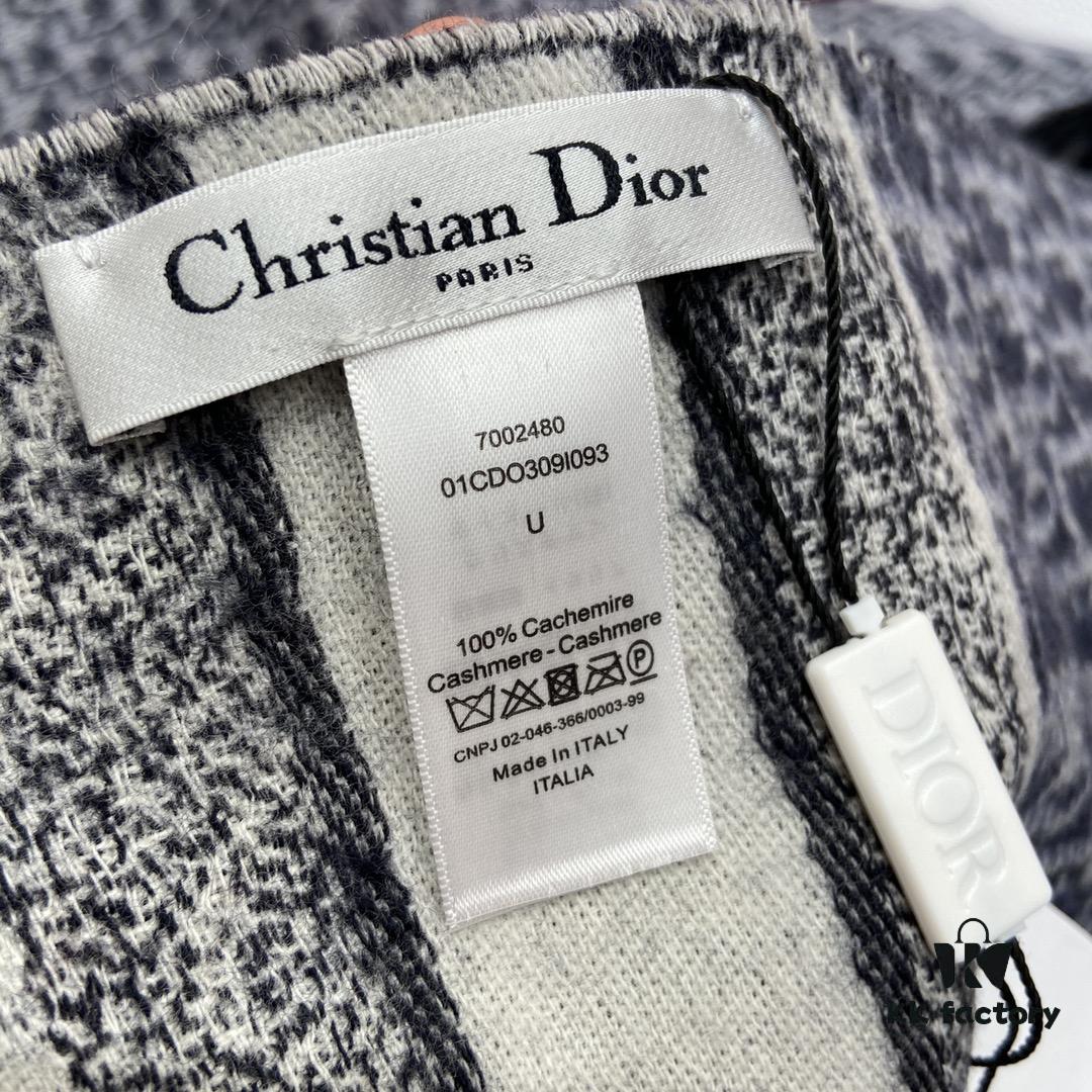 6931a8ebccd8ab3d7af9d510 Blue Dior Winter Must-Have Classic Cashmere Scarf