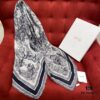 6931a8ebccd8ab3d7af9d512 Dior Toile de Jouy Print Scarf - Youthful and Vibrant Design with Wool, Silk, and Cotton Blend