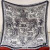 6931a8ebccd8ab3d7af9d515 Dior Toile de Jouy Print Scarf - Youthful and Vibrant Design with Wool, Silk, and Cotton Blend