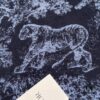 Dior Navy Blue Shawl Reimagines the Iconic Toile de Jouy Pattern with a Faded Effect