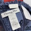 Dior Navy Blue Shawl Reimagines the Iconic Toile de Jouy Pattern with a Faded Effect