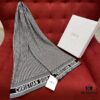 6931a8ecccd8ab3d7af9d524 DIOR Eternal Classic – Houndstooth Pattern Unisex Scarf with 97% Cashmere