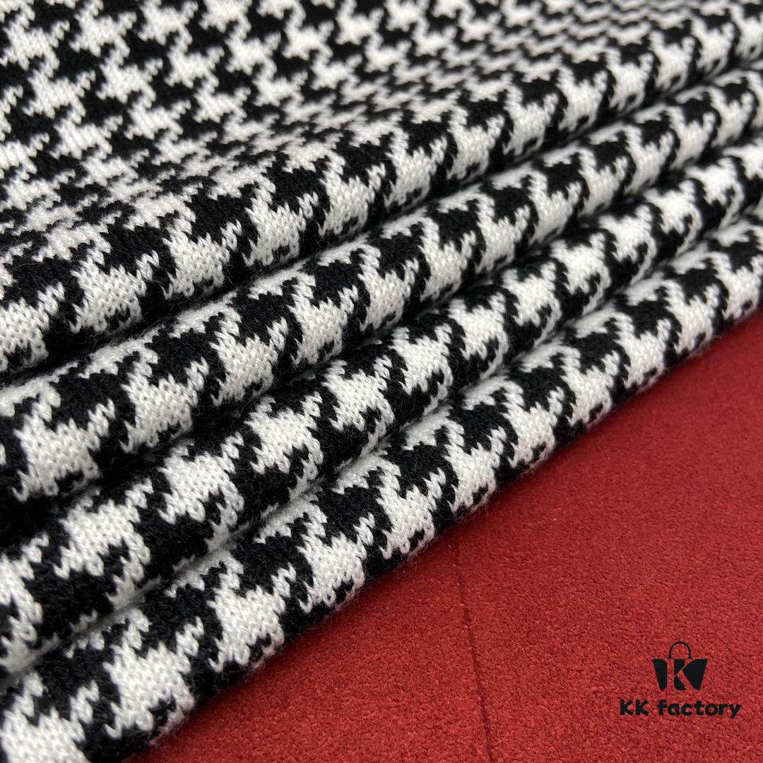 6931a8ecccd8ab3d7af9d529 DIOR Eternal Classic – Houndstooth Pattern Unisex Scarf with 97% Cashmere