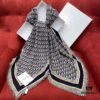 6931a8efccd8ab3d7af9d55b Dior Luxury Shawl with Logo Pattern and Fringe, 42% Wool 42% Silk Blend, 140x140cm