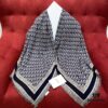 6931a8f0ccd8ab3d7af9d562 Dior Luxury Shawl with Logo Pattern and Fringe, 42% Wool 42% Silk Blend, 140x140cm