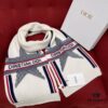 6931a8f0ccd8ab3d7af9d565 Dior Alpine Lucky Star Scarf 70% Wool and 30% Cashmere Jacquard Knit Warm Soft and Smooth Unisex Lightweight Scarf 30*200CM