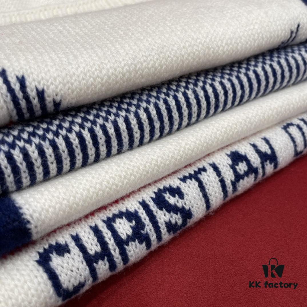 6931a8f0ccd8ab3d7af9d569 Dior Alpine Lucky Star Scarf 70% Wool and 30% Cashmere Jacquard Knit Warm Soft and Smooth Unisex Lightweight Scarf 30*200CM