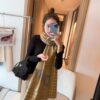 6931a8f1ccd8ab3d7af9d570 Dior Factory Overstock - Fan Bingbing's Same Plaid Shawl, 30% Cashmere 70% Australian Wool Unisex Scarf