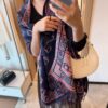 6931a8f1ccd8ab3d7af9d576 Dior Luxurious Gold-Thread Embellished Scarf, Premium Fabric Quality