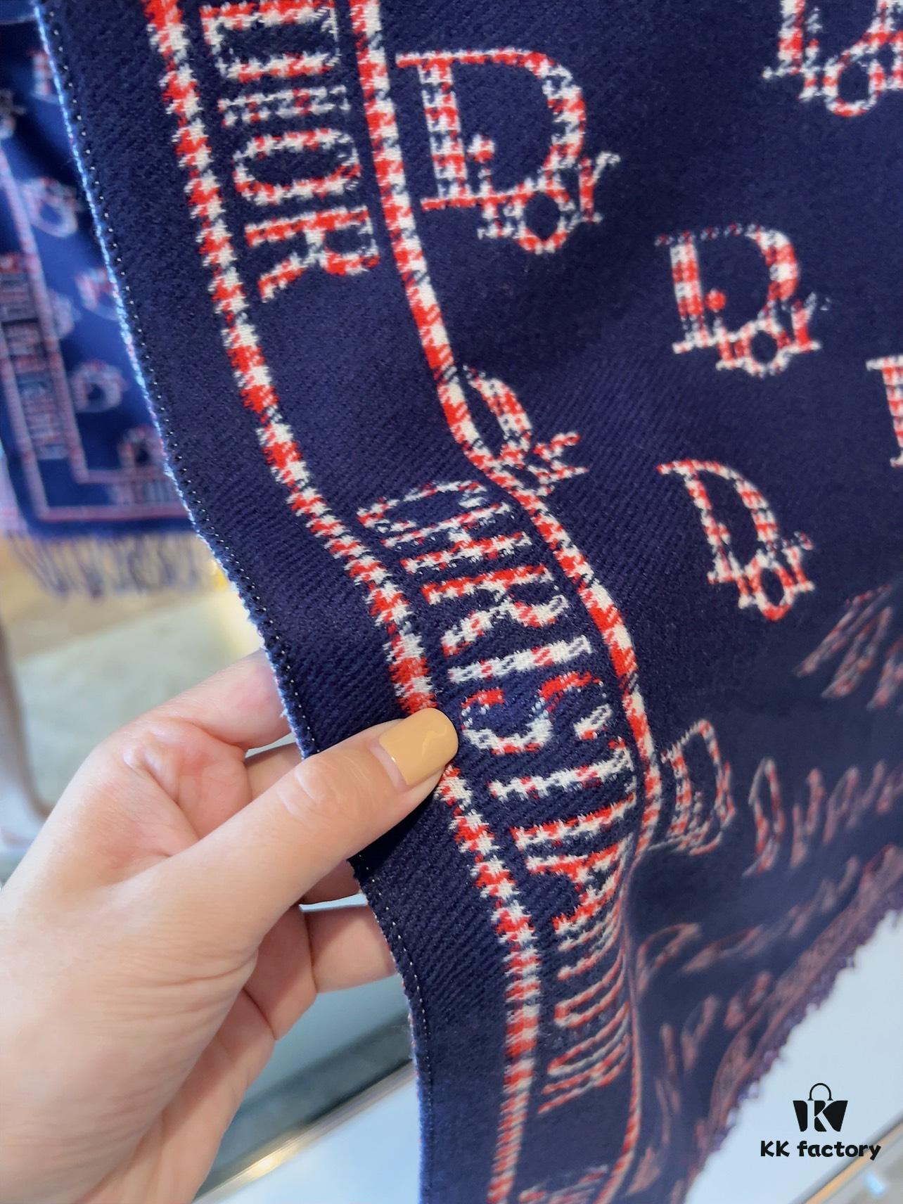 6931a8f1ccd8ab3d7af9d578 Dior Luxurious Gold-Thread Embellished Scarf, Premium Fabric Quality