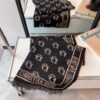 6931a8f1ccd8ab3d7af9d57c Dior Luxurious Gold-Thread Embellished Scarf, Premium Fabric Quality