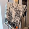 6931a8f3ccd8ab3d7af9d598 Dior Worldwide Travel Collection Original CD Monogram Oversized Shawl - Large Blanket, Wrap, Scarf