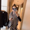 6931a8f4ccd8ab3d7af9d5a3 Dior Oblique Print Cashmere Wool Silk Shawl - Denim Blue & Charcoal Grey