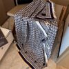 6931a8f4ccd8ab3d7af9d5a5 Dior Oblique Print Cashmere Wool Silk Shawl - Denim Blue & Charcoal Grey