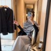 6931a8f4ccd8ab3d7af9d5a8 Dior Oblique Print Cashmere Wool Silk Shawl - Denim Blue & Charcoal Grey
