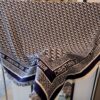6931a8f4ccd8ab3d7af9d5aa Dior Oblique Print Cashmere Wool Silk Shawl - Denim Blue & Charcoal Grey