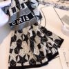 6931a8f6ccd8ab3d7af9d5c1 Dior Men's Cashmere Knit Scarf, High-End Classic Design, Matches Store Version