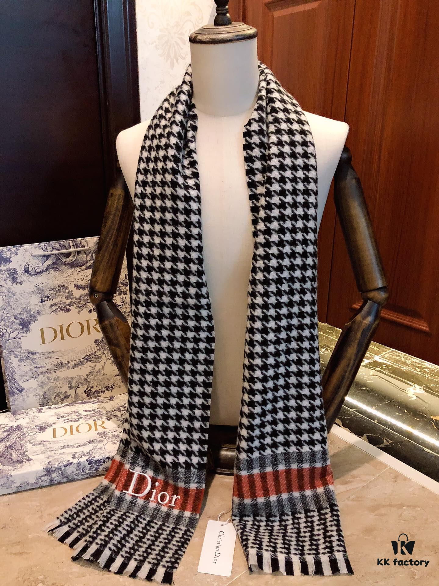 6931a8f6ccd8ab3d7af9d5cd Dior Hot-Selling New Checkered Pattern Scarf, Celebrity Favorite, Classic and Timeless Design
