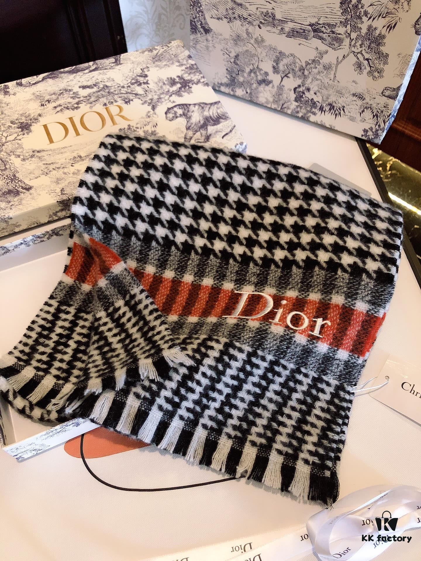 6931a8f7ccd8ab3d7af9d5d1 Dior Hot-Selling New Checkered Pattern Scarf, Celebrity Favorite, Classic and Timeless Design
