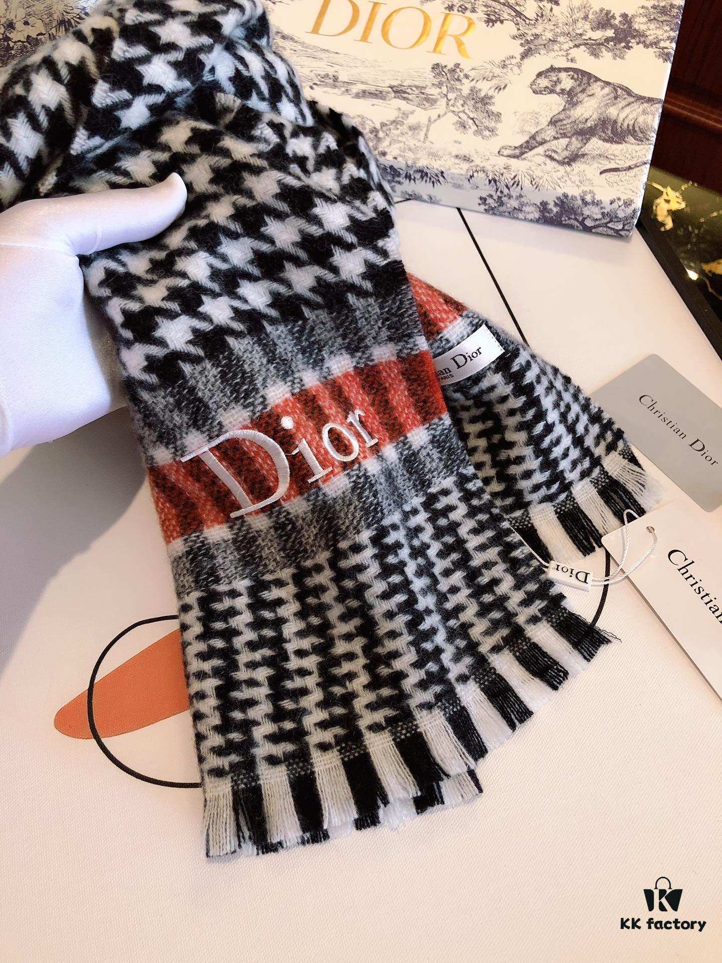 6931a8f7ccd8ab3d7af9d5d4 Dior Hot-Selling New Checkered Pattern Scarf, Celebrity Favorite, Classic and Timeless Design