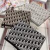 6931a8f9ccd8ab3d7af9d5fa Dior · Classic Autumn-Winter Knit Bicolor Jacquard Cashmere Scarf 30*200cm