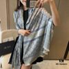 6931a8faccd8ab3d7af9d60c Premium Blue Dior-Style Packaged High-End Tencel Cotton Jacquard Scarf, Includes Greeting Card, Ribbon, Invoice, and UnionPay Set, Exported from Italy Overstock