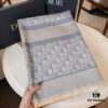 6931a8fbccd8ab3d7af9d610 Premium Blue Dior-Style Packaged High-End Tencel Cotton Jacquard Scarf, Includes Greeting Card, Ribbon, Invoice, and UnionPay Set, Exported from Italy Overstock