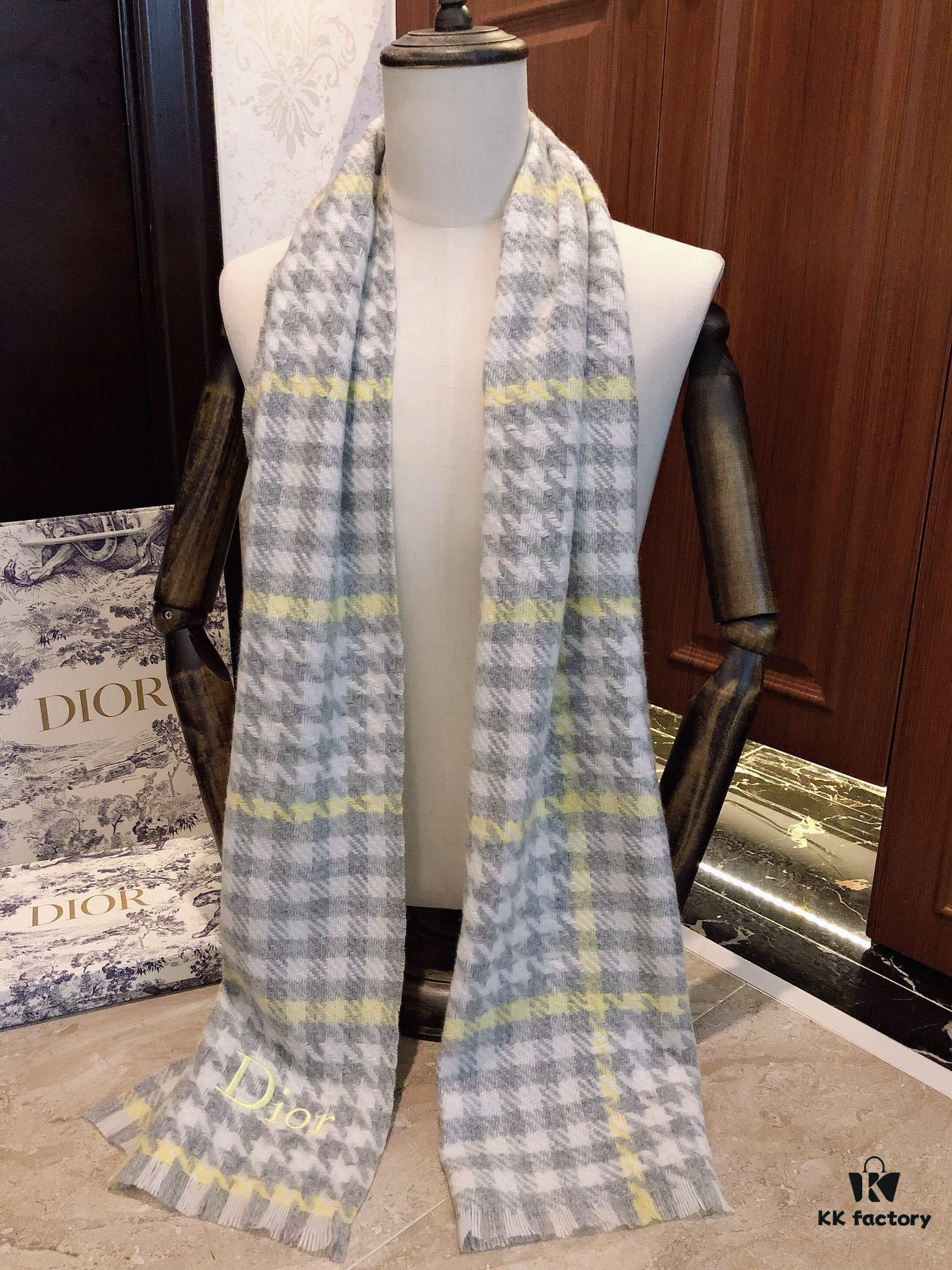 6931a8fbccd8ab3d7af9d615 Dior Bestseller Continues! Celebrity-Favorite New Houndstooth Scarf
