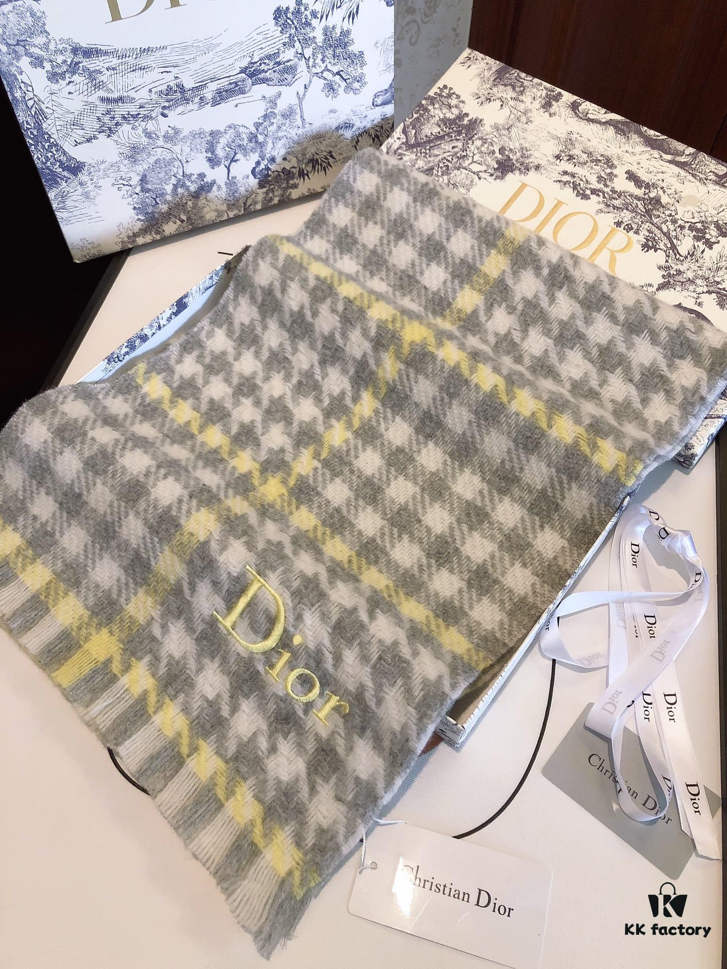 6931a8fbccd8ab3d7af9d618 Dior Bestseller Continues! Celebrity-Favorite New Houndstooth Scarf