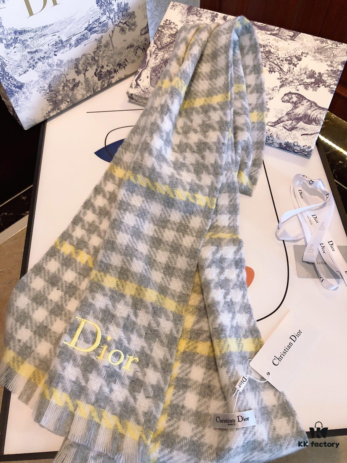 6931a8fbccd8ab3d7af9d61b Dior Bestseller Continues! Celebrity-Favorite New Houndstooth Scarf