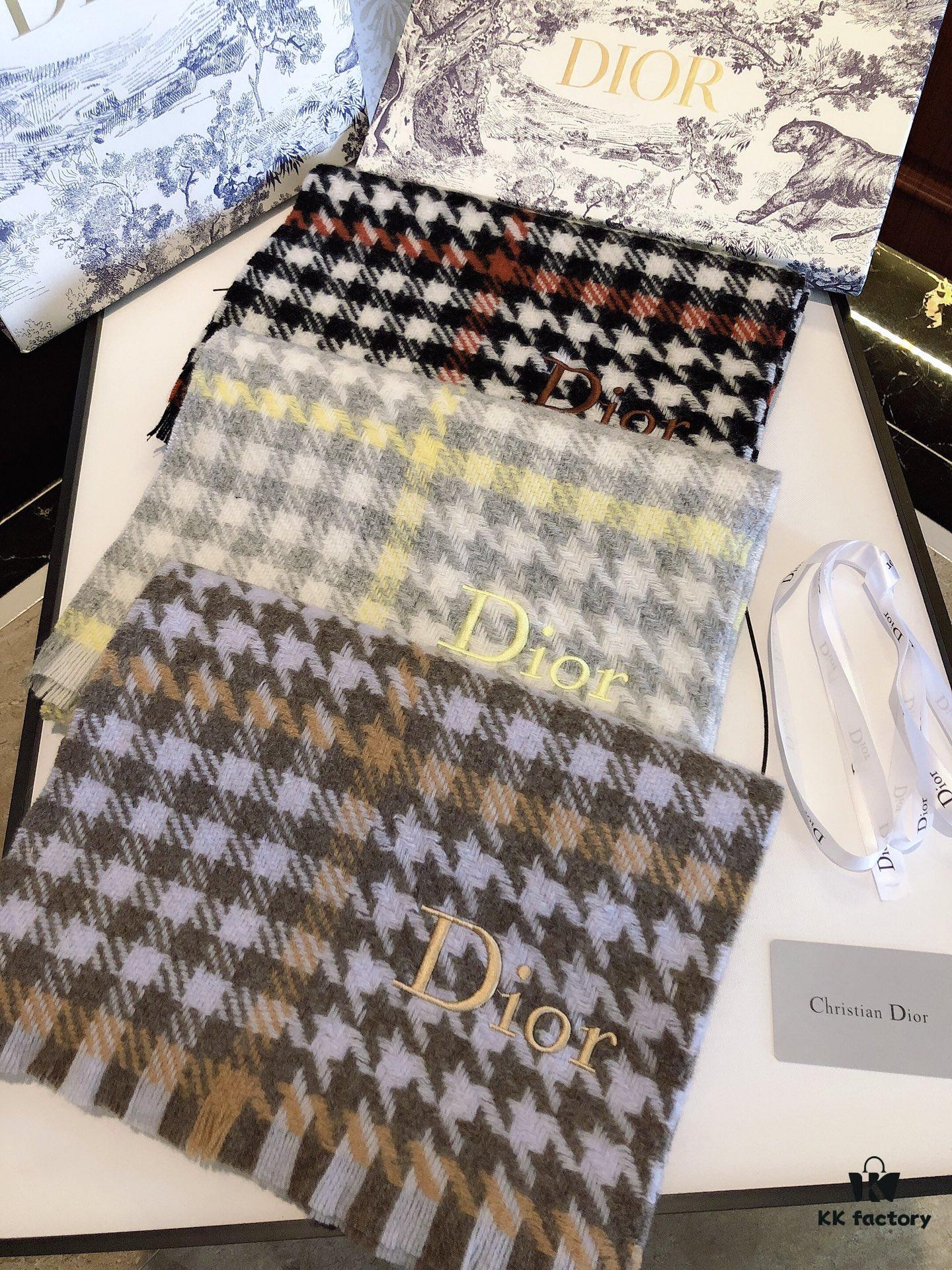 6931a8fbccd8ab3d7af9d61d Dior Bestseller Continues! Celebrity-Favorite New Houndstooth Scarf