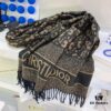 6931a8fcccd8ab3d7af9d623 New Dior-style Silver Thread Core Yarn Scarf, Fashionable Luxury Design, Exquisitely Crafted, Two Colors in Stock