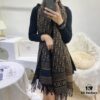 6931a8fcccd8ab3d7af9d626 New Dior-style Silver Thread Core Yarn Scarf, Fashionable Luxury Design, Exquisitely Crafted, Two Colors in Stock