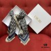 6931a8fdccd8ab3d7af9d638 Blue Dior Classic Signature Scarf with Small Fringe Accents, Timeless and Versatile Square Shawl, 100% Twill Silk Satin, 90*90cm