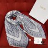 6931a8ffccd8ab3d7af9d657 Vintage Floral Dior Denim Blue Scarf – Trendy Large 140x140cm Shawl for All Seasons, Doubles as Neck Wrap