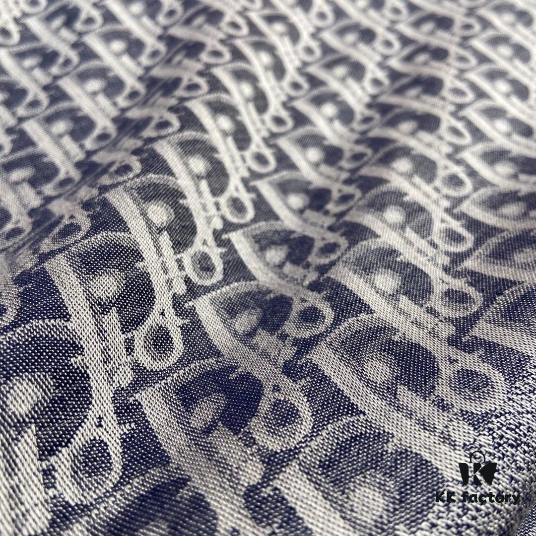 6931a8ffccd8ab3d7af9d65a Vintage Floral Dior Denim Blue Scarf – Trendy Large 140x140cm Shawl for All Seasons, Doubles as Neck Wrap