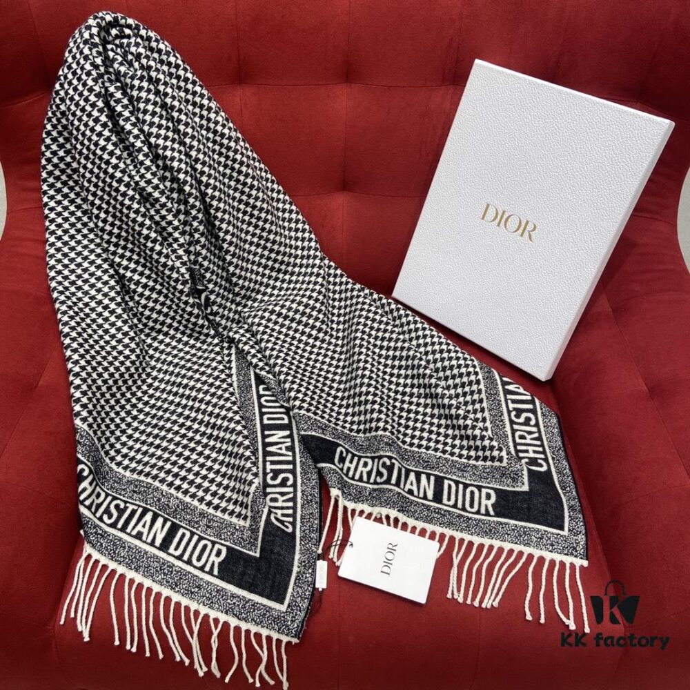 6931a900ccd8ab3d7af9d666 Thousand Bird Check Dior-style Essential Shawl – A Must-Have for Every Wardrobe