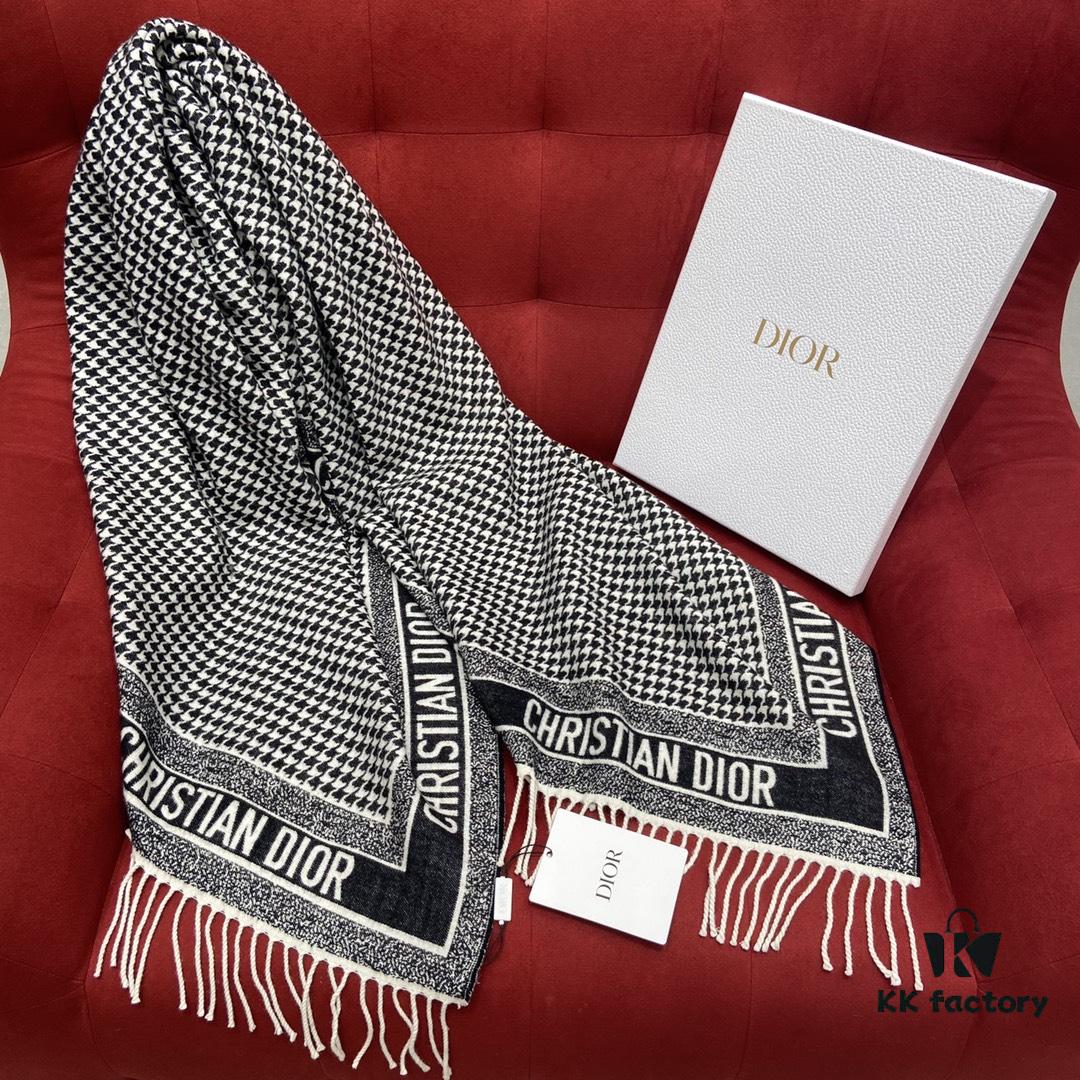 6931a900ccd8ab3d7af9d666 Thousand Bird Check Dior-style Essential Shawl – A Must-Have for Every Wardrobe
