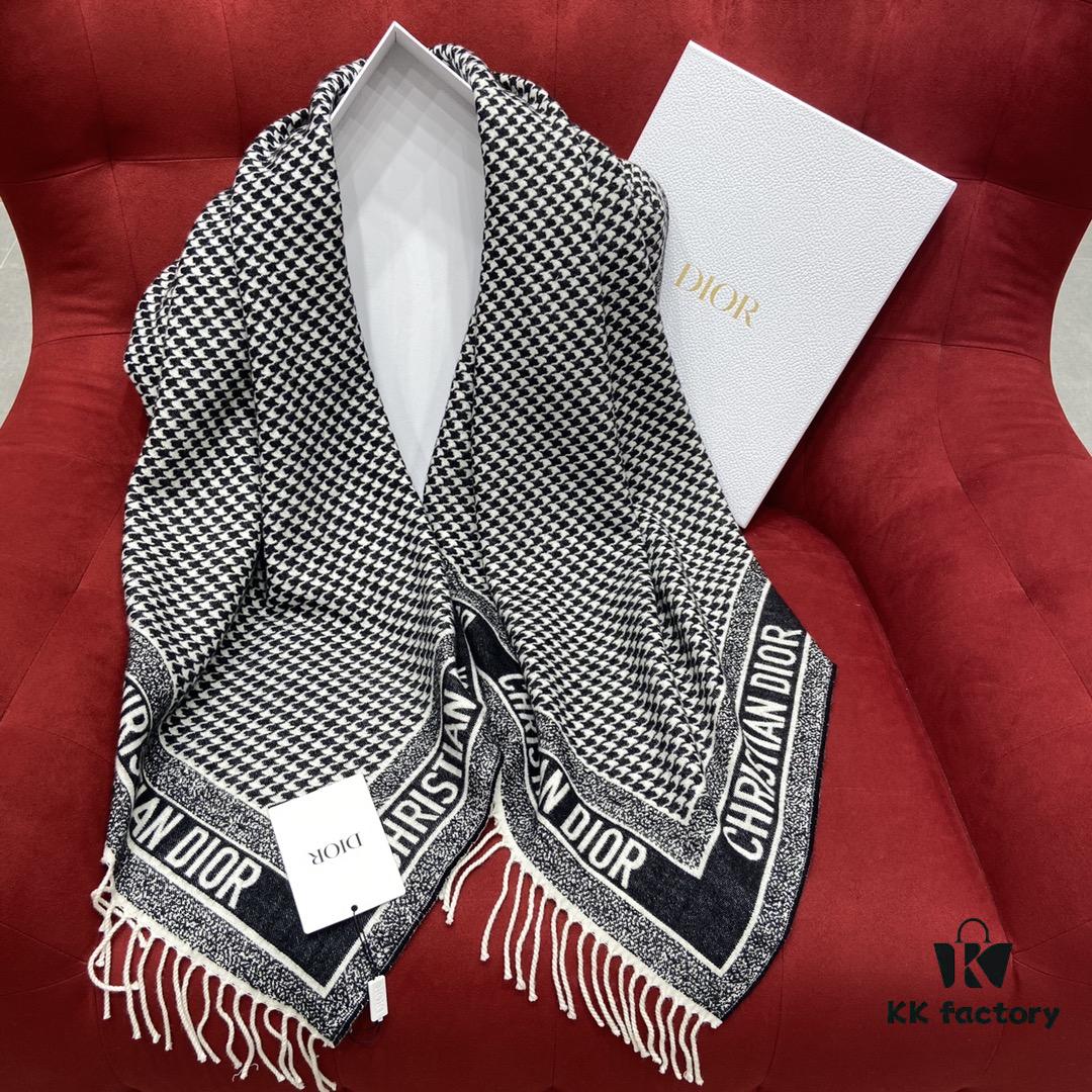 6931a900ccd8ab3d7af9d667 Thousand Bird Check Dior-style Essential Shawl – A Must-Have for Every Wardrobe
