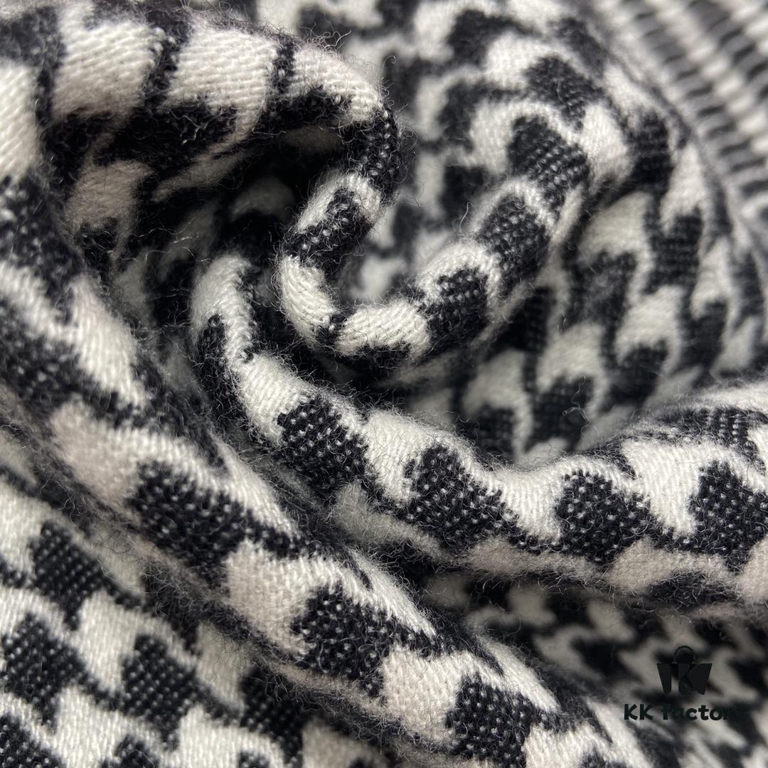 6931a900ccd8ab3d7af9d66d Thousand Bird Check Dior-style Essential Shawl – A Must-Have for Every Wardrobe