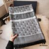 6931a901ccd8ab3d7af9d672 Premium Blue Dior-Style Packaged Silk-Like Cotton Jacquard Scarf, 4 Designs × 8 Colors, Limited Stock Under 50,000 Pieces