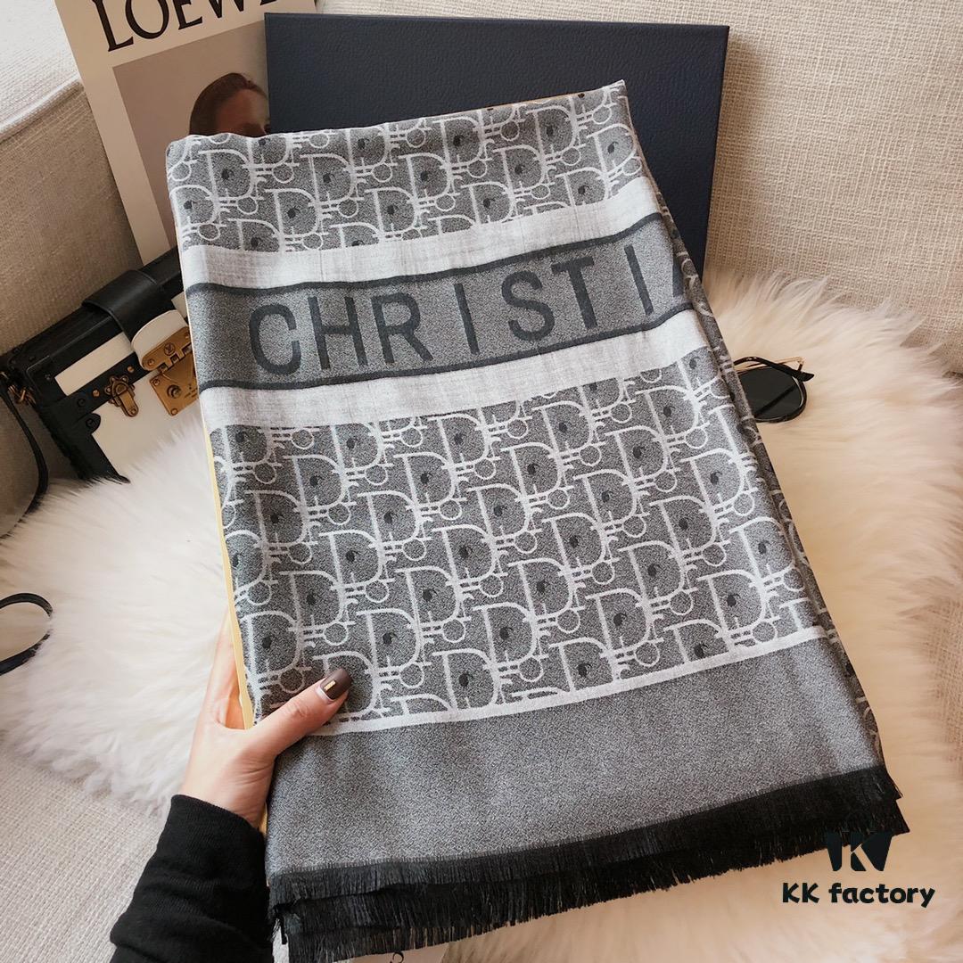 6931a901ccd8ab3d7af9d672 Premium Blue Dior-Style Packaged Silk-Like Cotton Jacquard Scarf, 4 Designs × 8 Colors, Limited Stock Under 50,000 Pieces